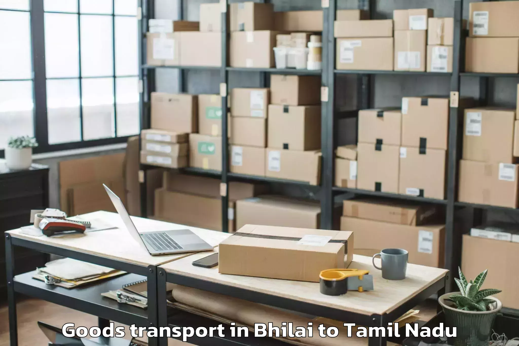 Efficient Bhilai to Thirukoilure Goods Transport